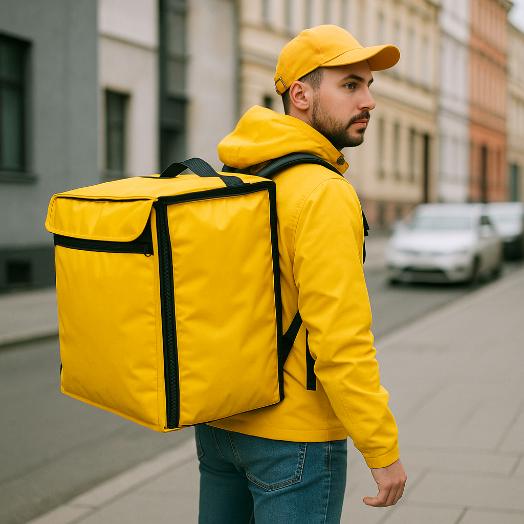 Курьер с термосумкой